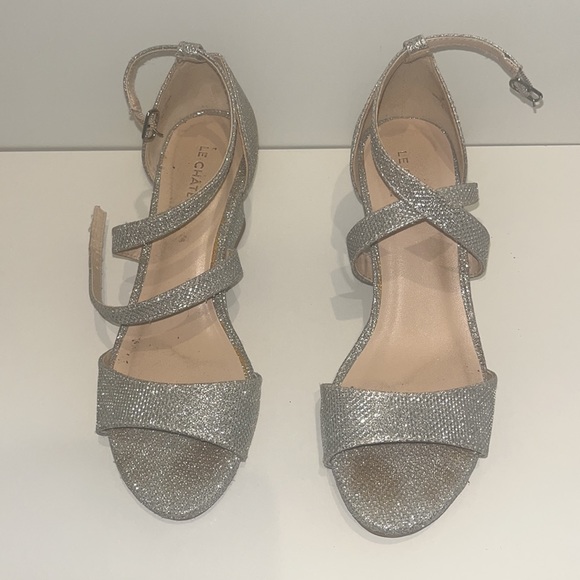 Silver wedged heels - Picture 2 of 3